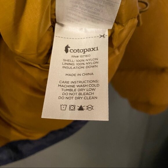 NWT Cotopaxi Solazo down jacket mens XL bronze & maritime - Picture 8 of 10